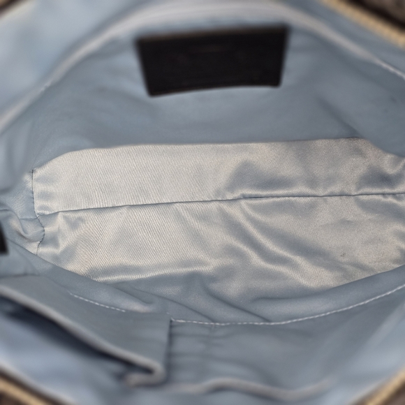 Coach Vintage Black Patent Leather Signature Embossed Tote Shoulder Bag - Picture 9 of 11